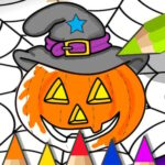 Jeu de livre de coloriage d’Halloween